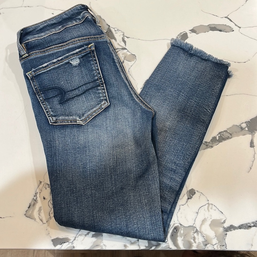 Distressed American Eagle Jeans